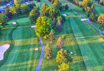 aerial view of the fairway